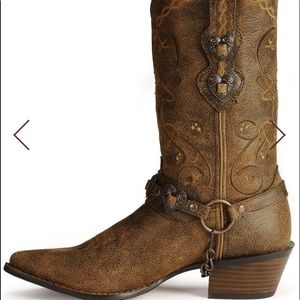 Durango Crush Heartbreaker Concho Cowboy Boots 9M